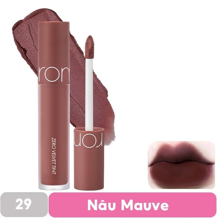 [MÀU 1-30] Son Kem Lì Romand Cực Nhẹ Môi Zero Velvet Tint 5.5g