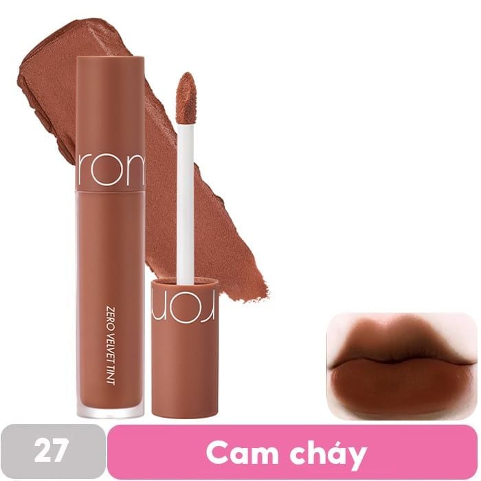 [MÀU 1-30] Son Kem Lì Romand Cực Nhẹ Môi Zero Velvet Tint 5.5g