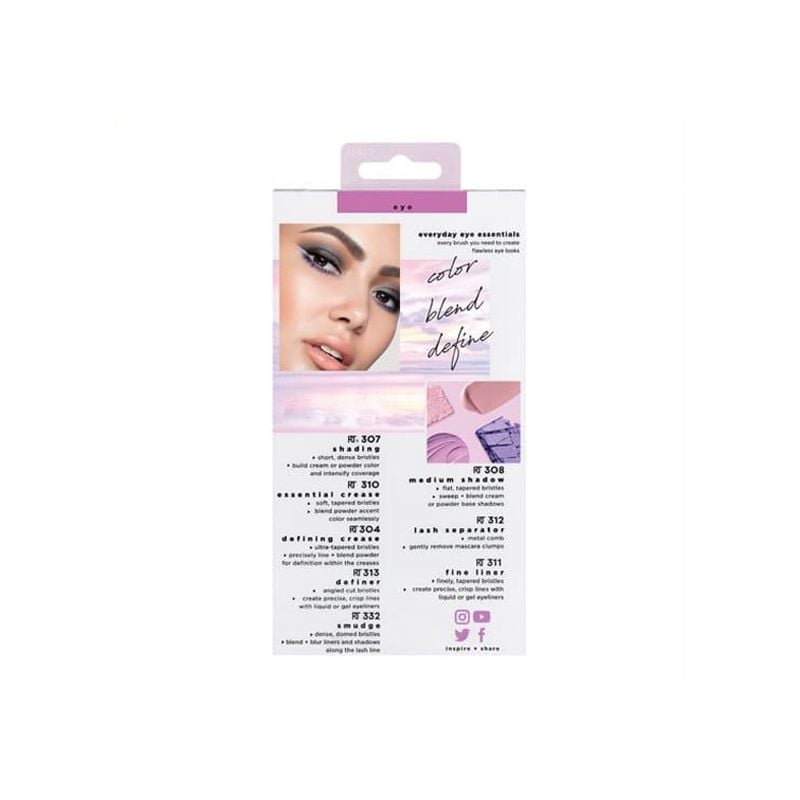 Bộ Cọ Trang Điểm Mắt Chuyên Nghiệp 8 Cây Real Techniques Everyday Eye Essentials