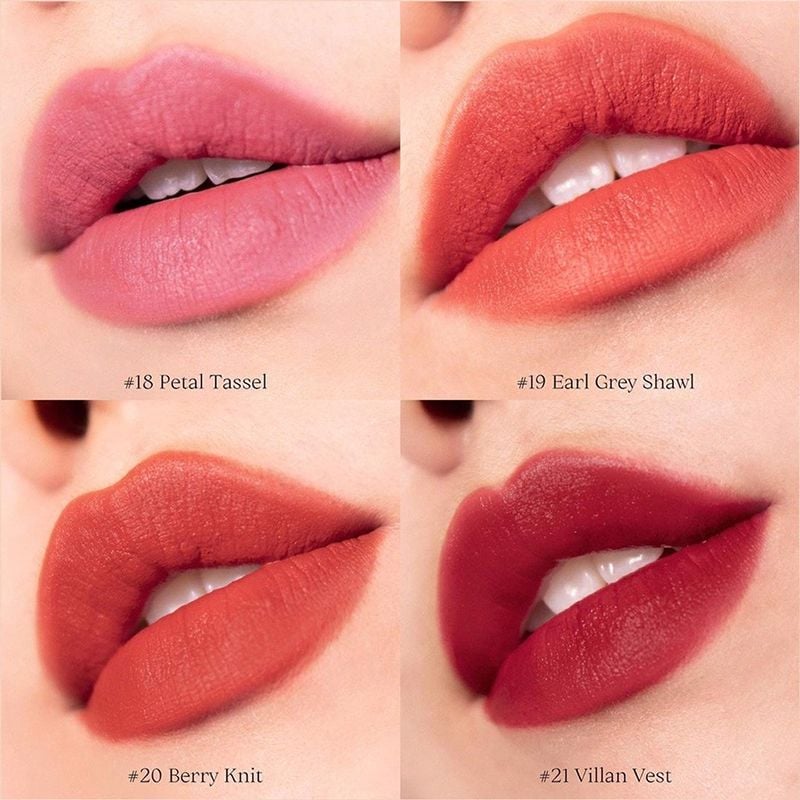 [MÀU 1-30] Son Kem Lì Romand Cực Nhẹ Môi Zero Velvet Tint 5.5g