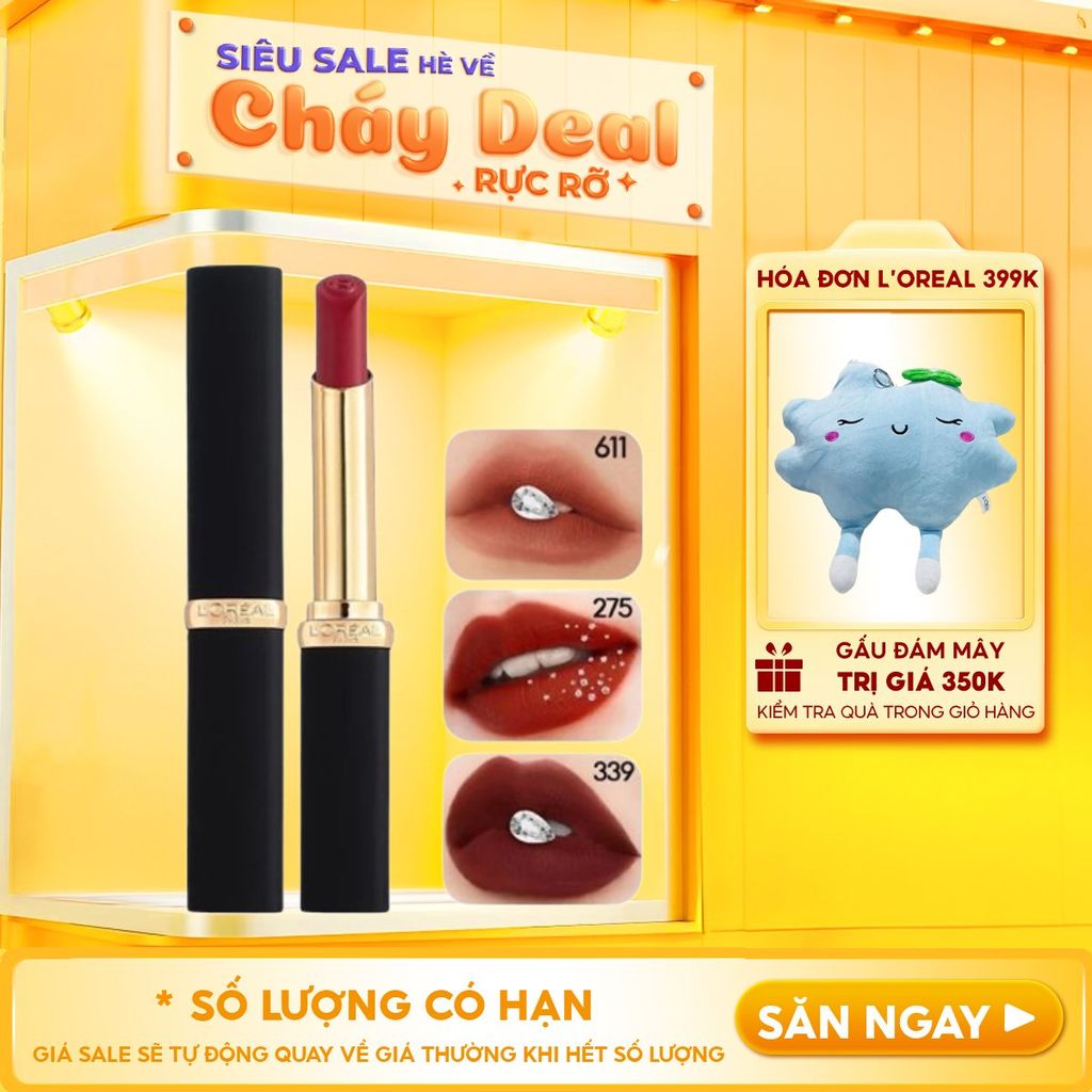 Son Thỏi Mịn Lì, Căng Mướt L'Oreal Color Riche Intense Volume Matte Lipstick 1.7g