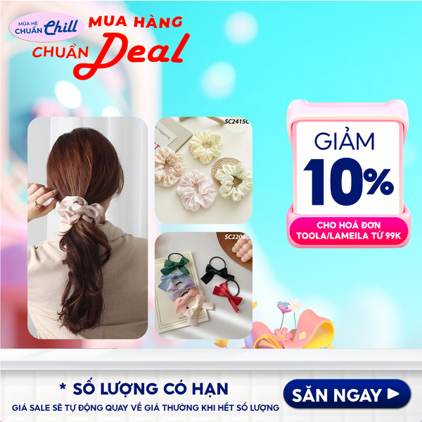 [NHẬP KHẨU] Dây Buộc Tóc Xinh Xắn, Thời Trang, Họa Tiết Dễ Thương, Phong Cách Hàn Quốc TOOLA Hair Bands Scrunchies