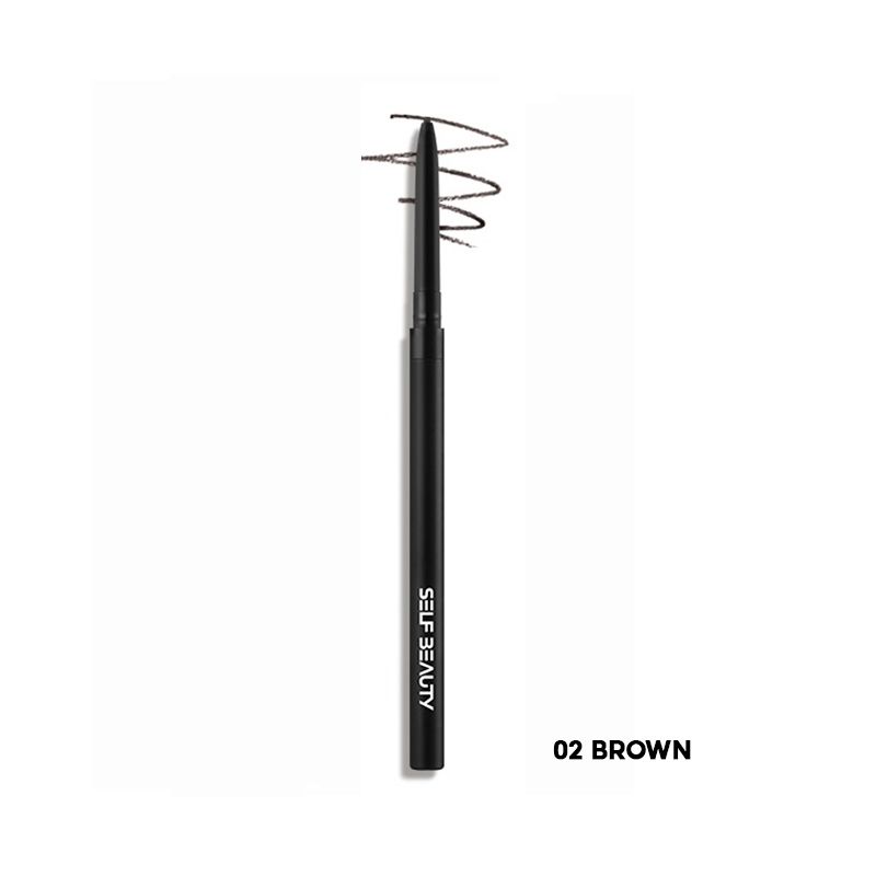 Chì Kẻ Mắt Siêu Mảnh, Sắc Nét, Lâu Trôi Self Beauty Editors Pick Glam Up Gel Pencil Liner - 02 BROWN 0.05g