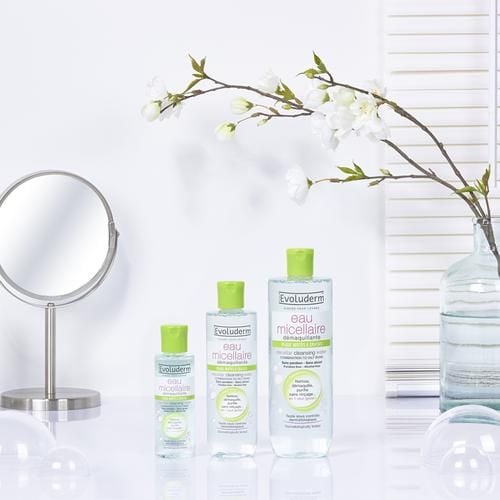 Nước Tẩy Trang Evoluderm Dành Cho Da Hỗn Hợp, Da Dầu Micellar Cleansing Water Combination To Oily Skins