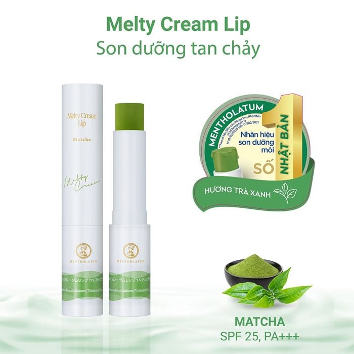Son Dưỡng Môi Chống Nắng Mentholatum Melty Cream Lip SPF25/PA+++ 2.4g