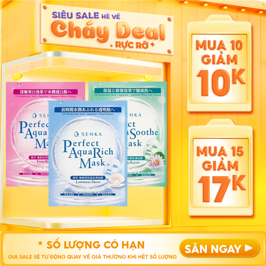 Mặt Nạ Giấy Senka Chăm Sóc Da Perfect Aqua Mask