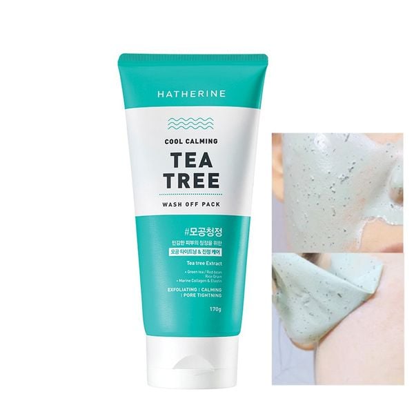 Mặt Nạ Dạng Lột Giúp Loại Bỏ Tế Bào Chết, Bã Nhờn, Thu Nhỏ Lỗ Chân Lông Hatherine Deep Clean Tea Tree Peel Off Pack 170g