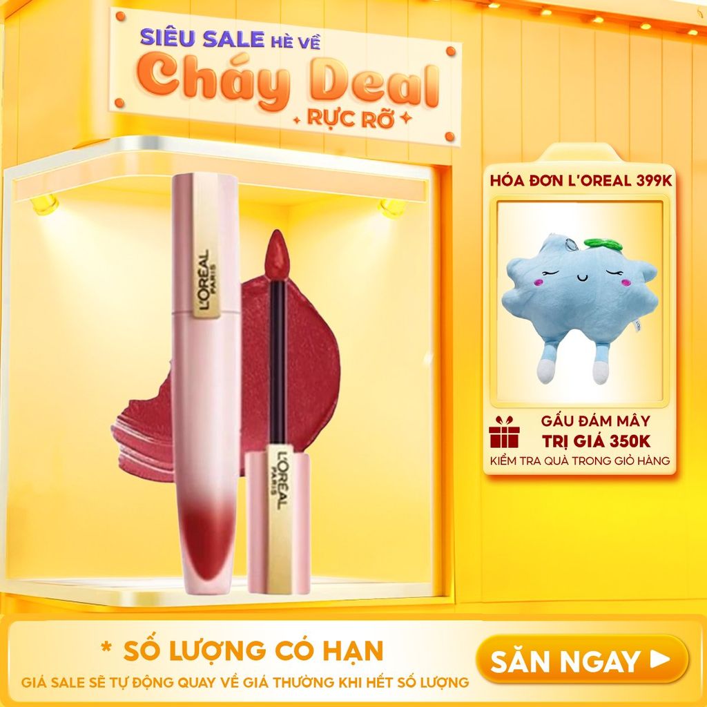 Son Kem Lì, Mịn Mượt Nhẹ Môi L’Oreal Paris Chiffon Signature Matte Liquid Lipstick 7ml