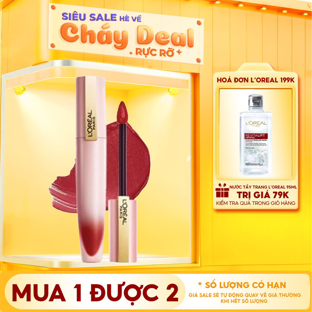 Son Kem Lì, Mịn Mượt Nhẹ Môi L’Oreal Paris Chiffon Signature Matte Liquid Lipstick 7ml