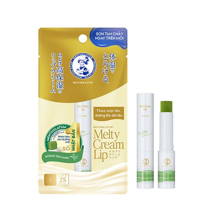 Son Dưỡng Môi Mentholatum Chống Nắng Melty Cream Lip SPF25/PA+++ 2.4g