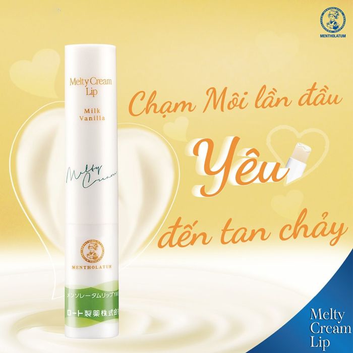 Son Dưỡng Môi Chống Nắng Mentholatum Melty Cream Lip SPF25/PA+++ 2.4g