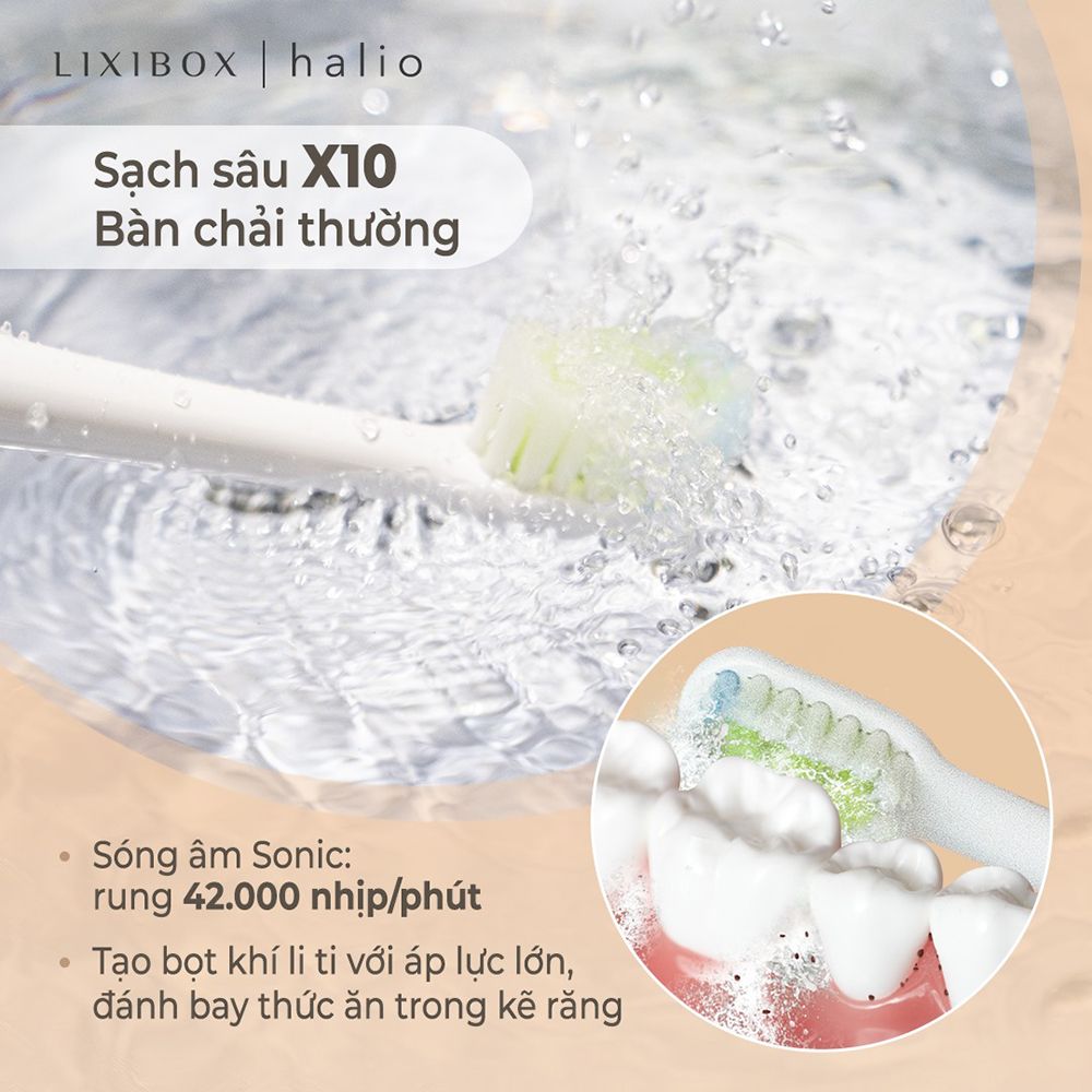 Bàn Chải Điện Halio Sonic Smartclean Electric Toothbrush