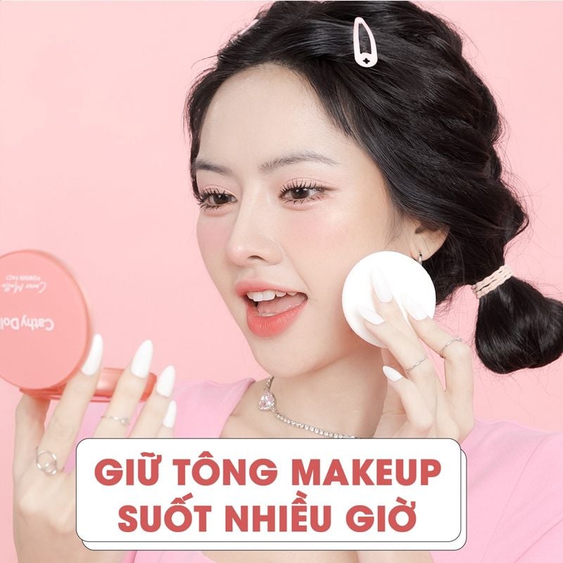 Phấn Nền Ngừa Mụn, Che Khuyết Điểm Cathy Doll Cover Matte Powder Pact SPF30 PA +++ 12g