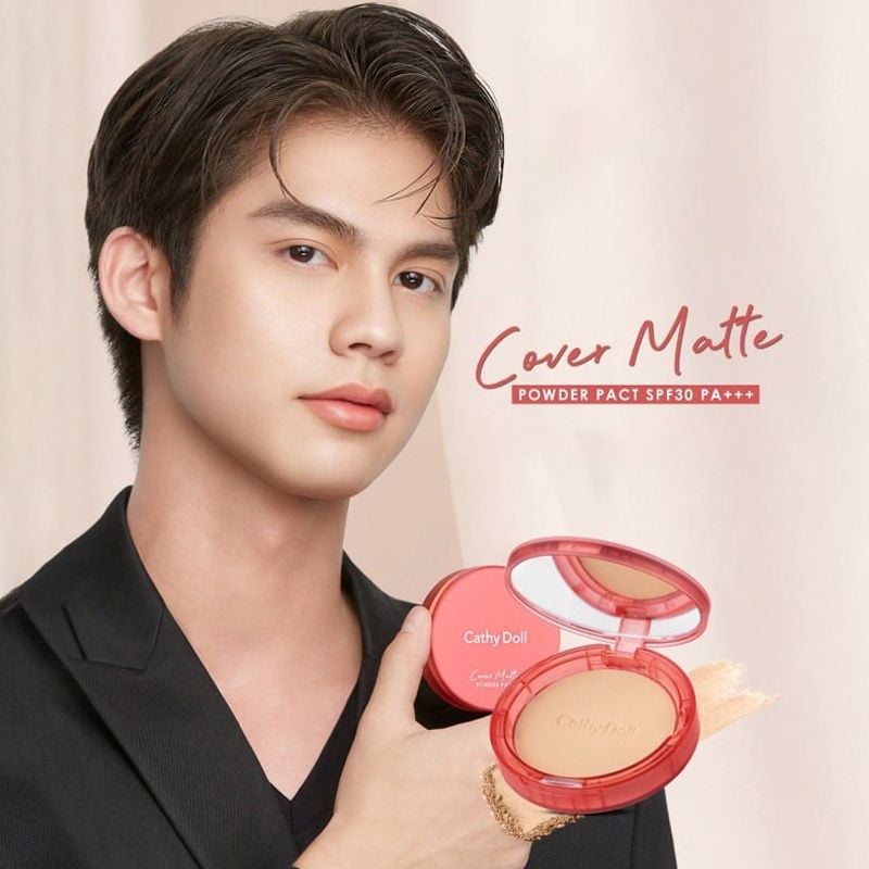 Phấn Nền Ngừa Mụn, Che Khuyết Điểm Cathy Doll Cover Matte Powder Pact SPF30 PA +++ 12g