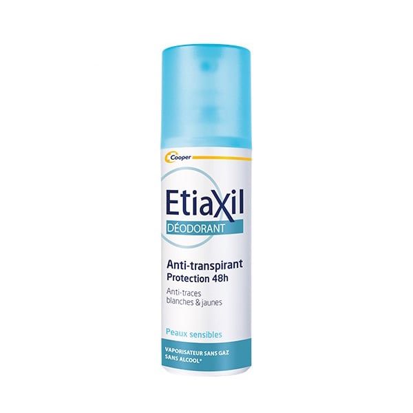 Xịt Khử Mùi Hằng Ngày Etiaxil Deodorant Anti-transpirant 48h Peaux Sensibles Vaporisateur 100ml