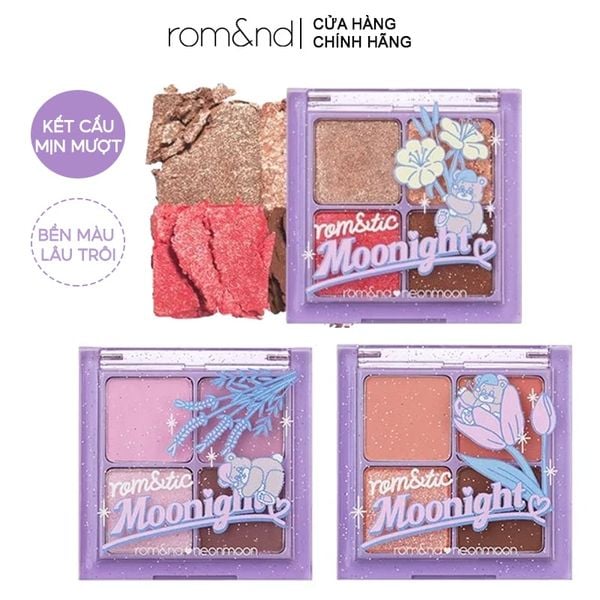 Bảng Phấn Mắt 4 Màu Xinh Lung Linh Romand Better Than Eye - Romand x Neonmoon 6.5g