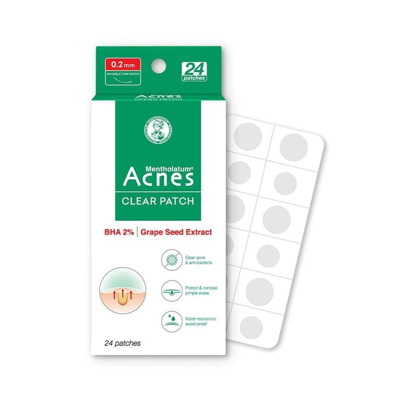 [24 MIẾNG - 48 MIẾNG] Miếng Dán Mụn Acnes Clear Patch