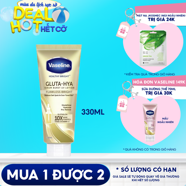 Tinh Chất Dưỡng Thể Body Chống Nắng & Dưỡng Sáng Da Toàn Thân Vaseline Healthy Bright 300ml