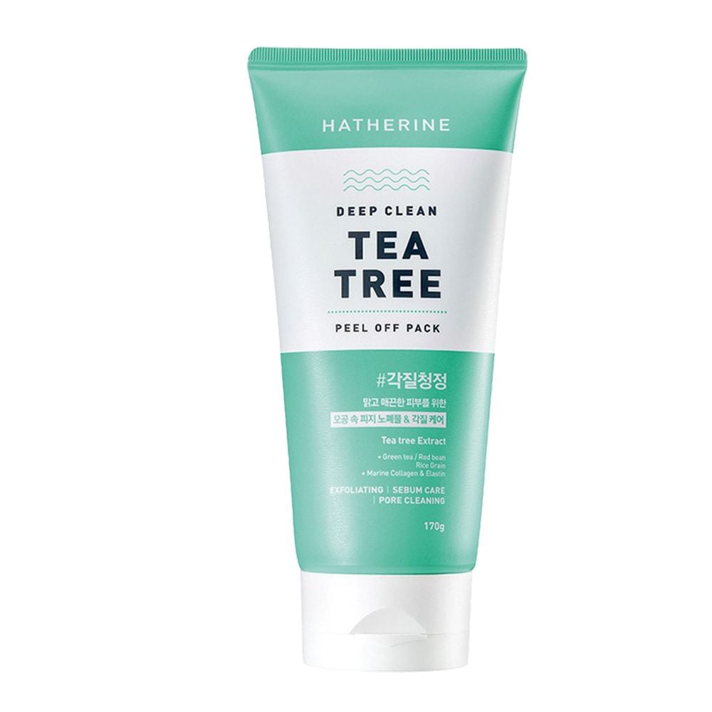 Mặt Nạ Dạng Lột Hatherine Giúp Loại Bỏ Tế Bào Chết, Bã Nhờn, Thu Nhỏ Lỗ Chân Lông Deep Clean Tea Tree Peel Off Pack 170g