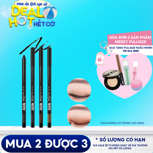 [Màu 1-14] Chì Kẻ Mắt Dạng Gel Lâu Trôi Merzy The First Gel Eyeliner 0.5g