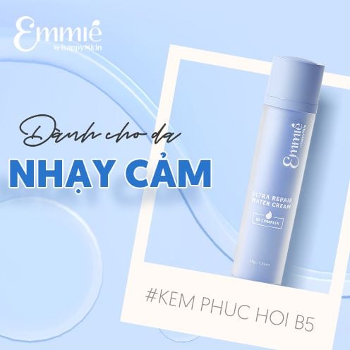 Kem Dưỡng Ẩm, Hỗ Trợ Phục Hồi Da B5 Emmié Ultra Repair Water Cream 50g