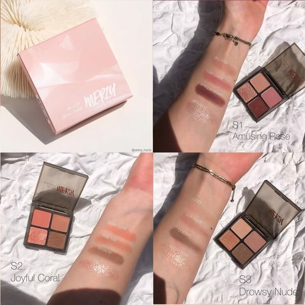  Bảng Phấn Mắt 4 Ô Merzy Mood Fit Shadow Palette 8g 