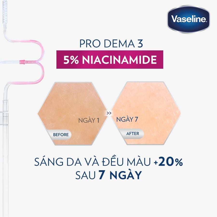 Sữa Dưỡng Thể Vaseline Cấp Ẩm, Dưỡng Da Sáng Mịn Pro Derma 250ml