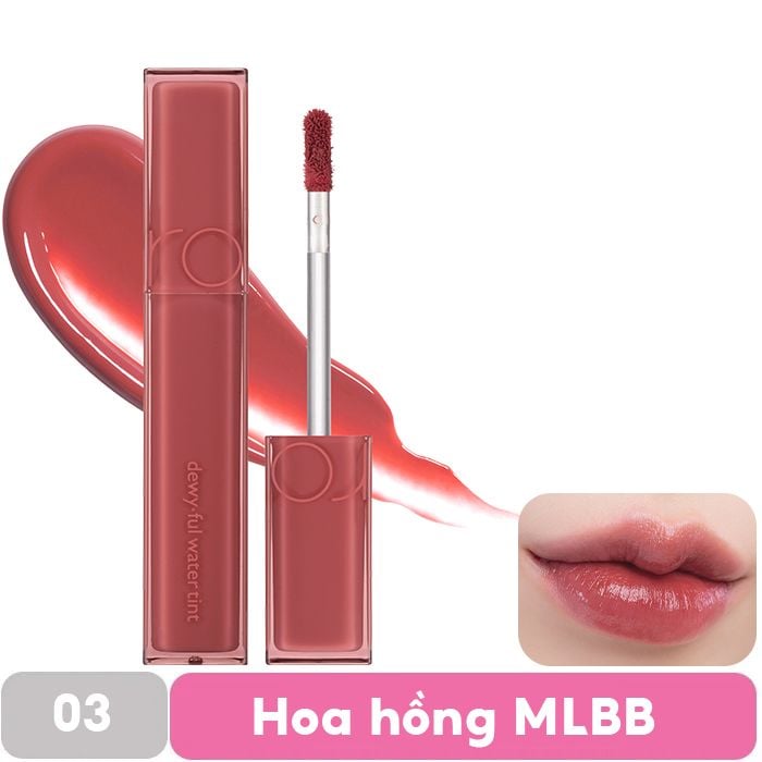 Son Tint Bóng, Siêu Lì Cho Đôi Môi Căng Mọng Romand Dewyful Water Tint