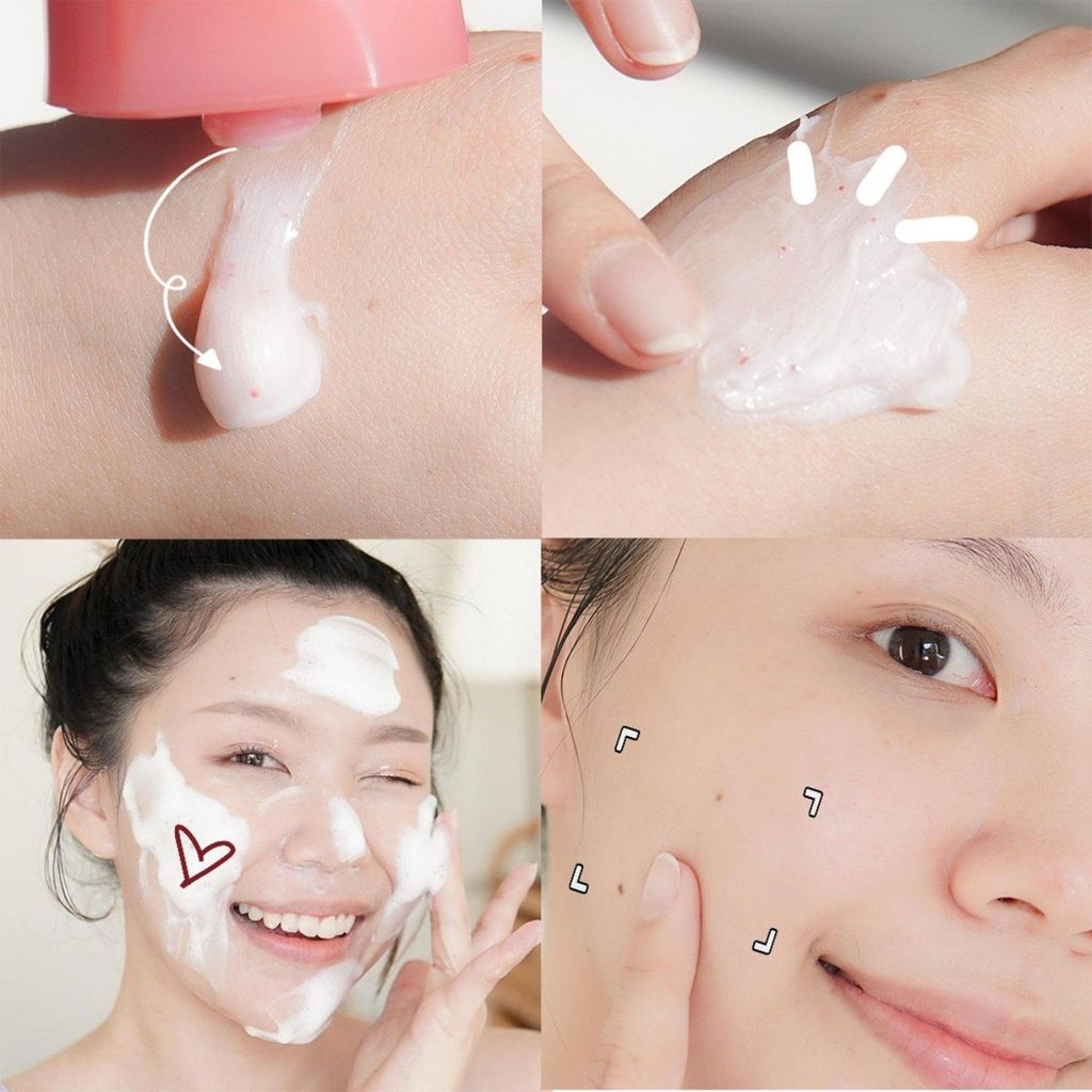 Sữa Rửa Mặt Senka Làm Sạch Sâu, Sáng Hồng Perfect Whip Berry Bright 100g