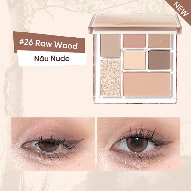 Bảng Phấn Mắt 7 Ô Màu Judydoll All-In-One Palette For Your Full Face 8.5g
