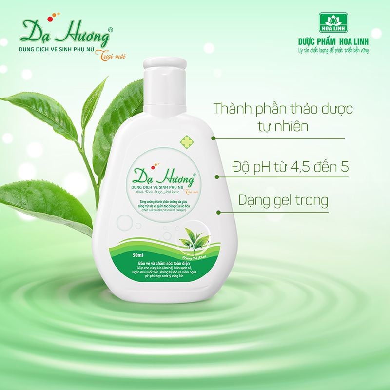 Dung Dịch Vệ Sinh Phụ Nữ Dạ Hương Tươi Mát, Lô Hội, Lavender 100ml (Che tên sản phẩm khi giao hàng)