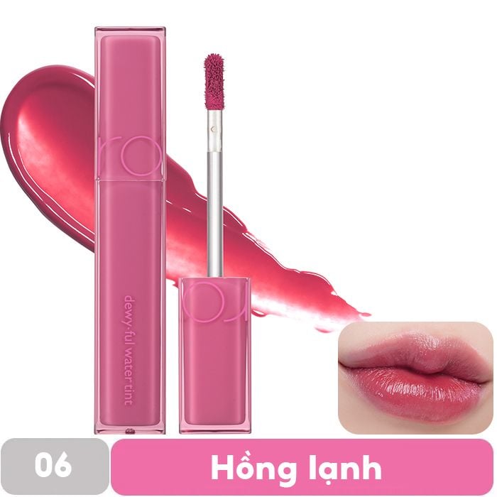 Son Tint Bóng, Siêu Lì Cho Đôi Môi Căng Mọng Romand Dewyful Water Tint