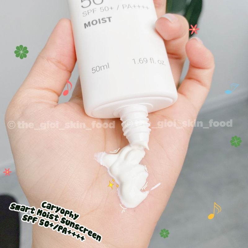 Kem Chống Nắng Caryophy Dưỡng Ẩm, Hỗ Trợ Ngừa Mụn Smart Moist Sunscreen 50ml