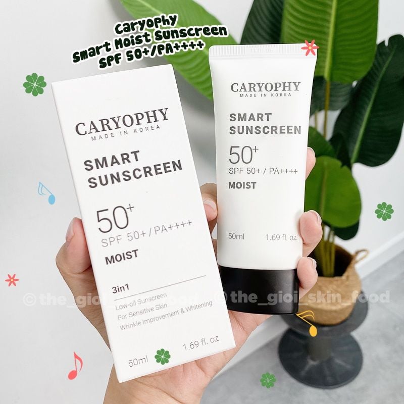 Kem Chống Nắng Dưỡng Ẩm, Hỗ Trợ Ngừa Mụn Caryophy Smart Moist Sunscreen 50ml