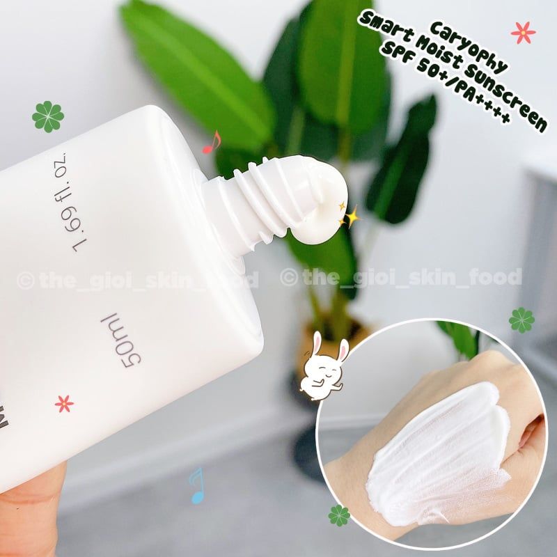 Kem Chống Nắng Dưỡng Ẩm, Hỗ Trợ Ngừa Mụn Caryophy Smart Moist Sunscreen 50ml