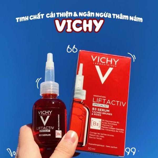 Tinh Chất Giúp Cải Thiện & Ngăn Ngừa Thâm Nám Đốm Nâu Toàn Diện Vichy Liftactiv B3 Dark Spots Serum 30ml 