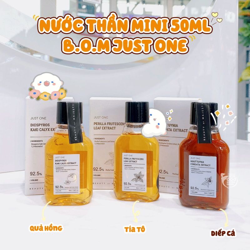 Nước Dưỡng Tinh Chất Dịu Nhẹ Cho Mọi Làn Da Mini B.O.M Just One 50ml