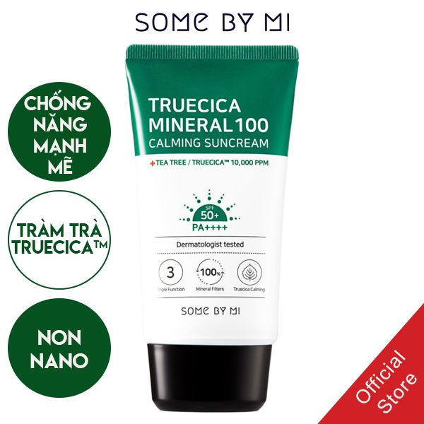 Kem Chống Nắng Some By Mi Truecica Mineral 100 Calming Suncream SPF50+/PA+++ 50ml
