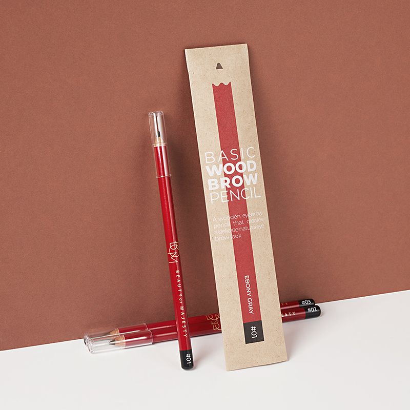 Chì Kẻ Mày Sắc Nét, Lâu Trôi B.O.M Basic Wood Brow Pencil 1g