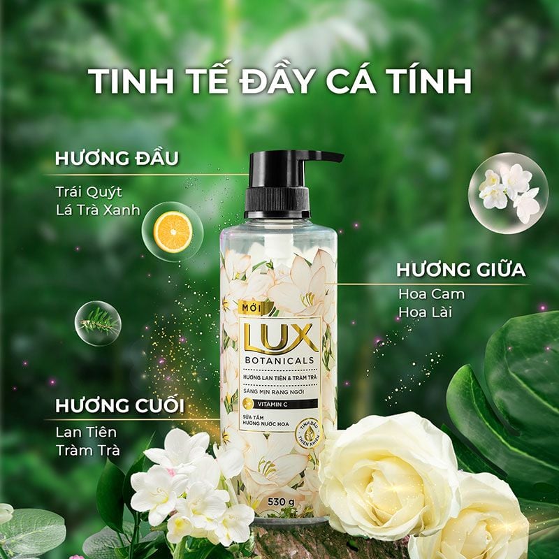 Sữa Tắm Nước Hoa Sáng Mịn Da LUX Botanicals