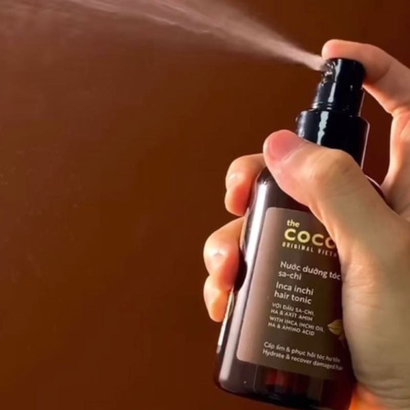 Nước Dưỡng Tóc Cocoon Dầu Sa-chi Cấp Ẩm, Phục Hồi Hư Tổn, Bảo Vệ Lớp Sừng Của Tóc Sacha Inchi Hair Tonic 140ml