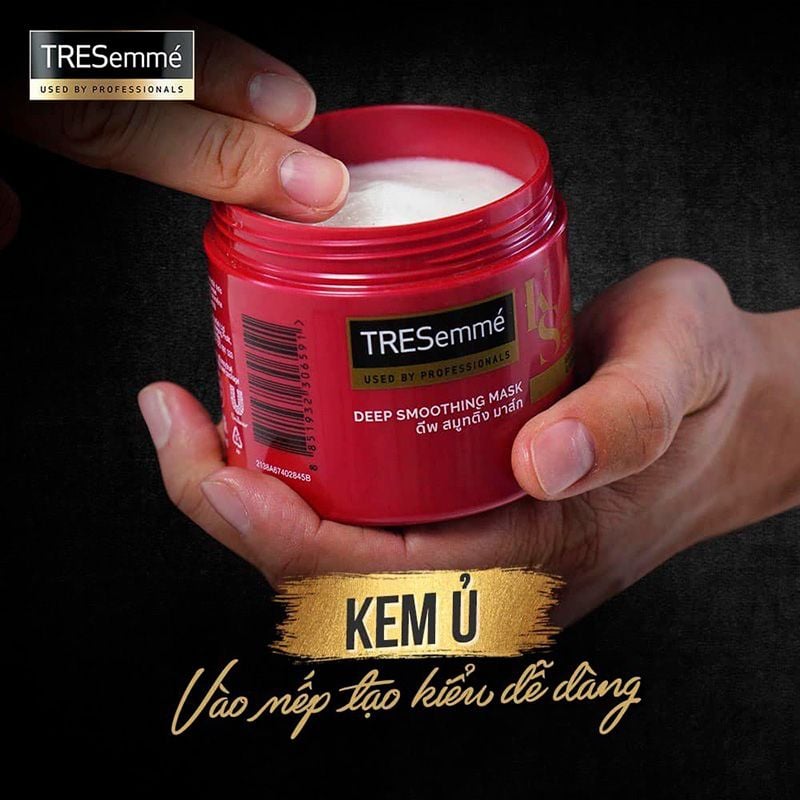 Kem Ủ Tóc Vào Nếp Mượt Mà TRESemmé Keratin Smooth Salon-Quality Treatment Mask 180ml