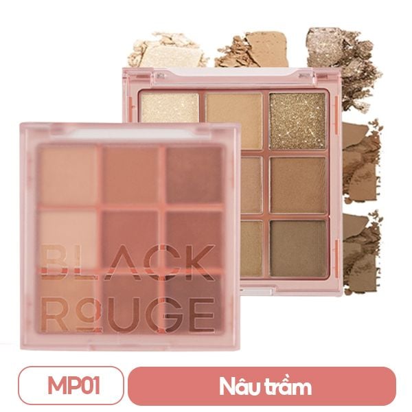 Bảng Phấn Mắt 9 Ô Xinh Xắn Black Rouge Colordation Mood Palette