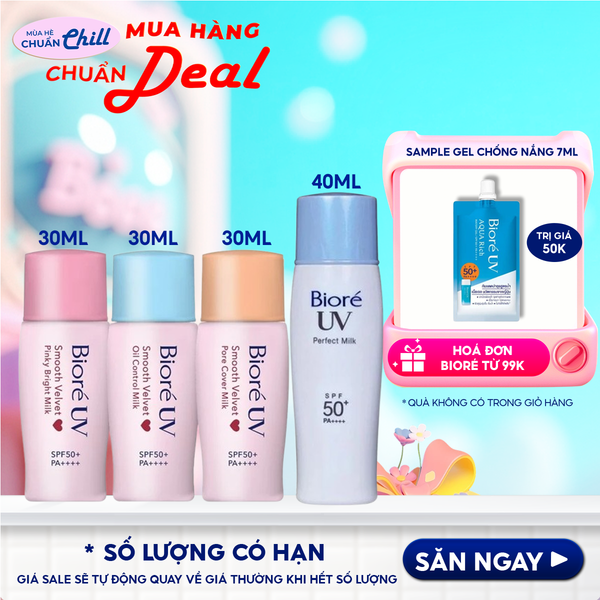 Kem Chống Nắng Dạng Sữa Bioré UV SPF50+ /PA++++