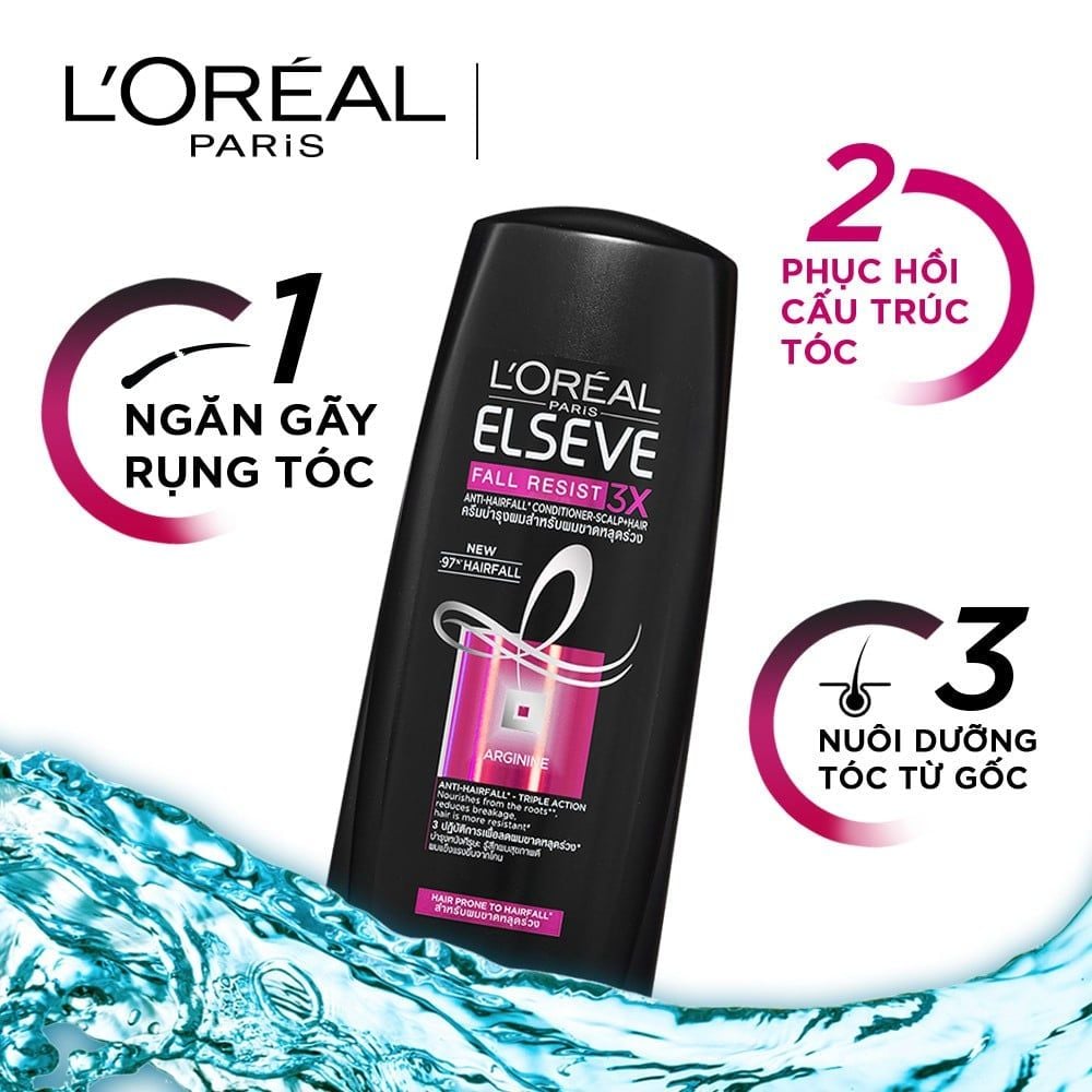 Dầu Xả Ngăn Tóc Gãy Rụng L'Oreal Elseve Fall Resist 3X Conditioner 280ml