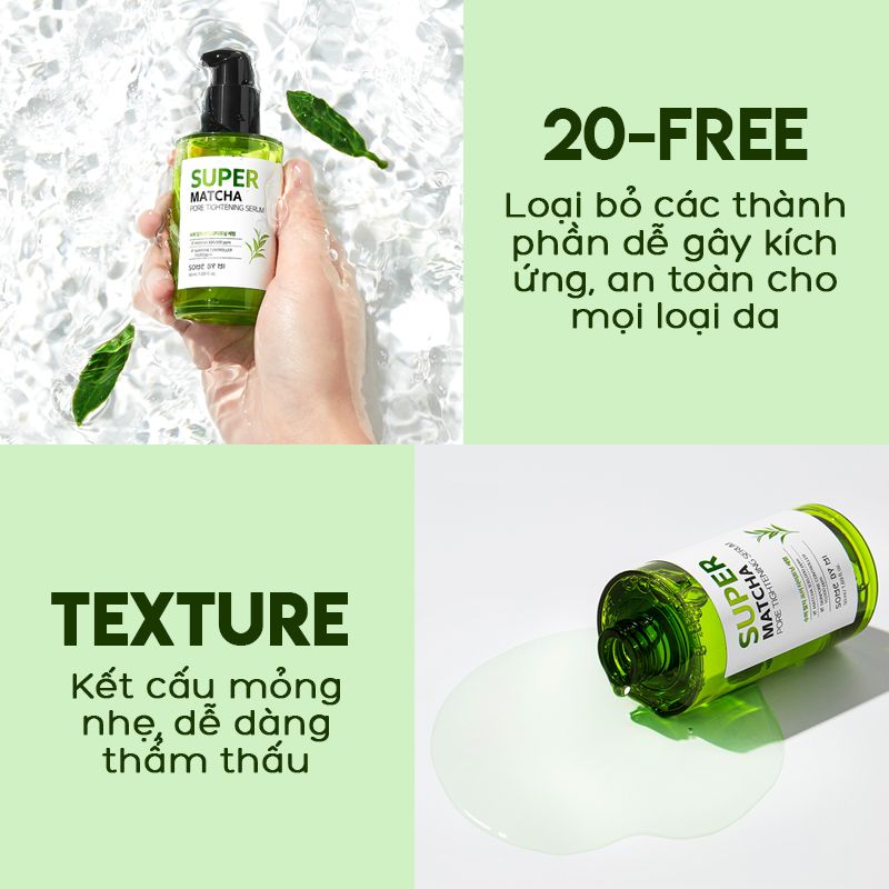 Serum Some By Mi Tinh Chất Dưỡng Da Thu Nhỏ Lỗ Chân Lông Some By Mi Super Matcha Pore Tightening Serum 50ml