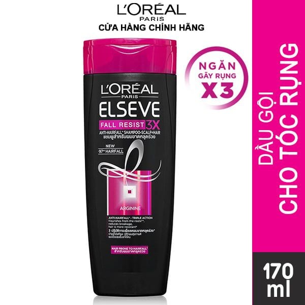  [170ml] Dầu Gội Ngăn Gãy Rụng Tóc L'Oreal Elseve Fall Resist 3X Shampoo 