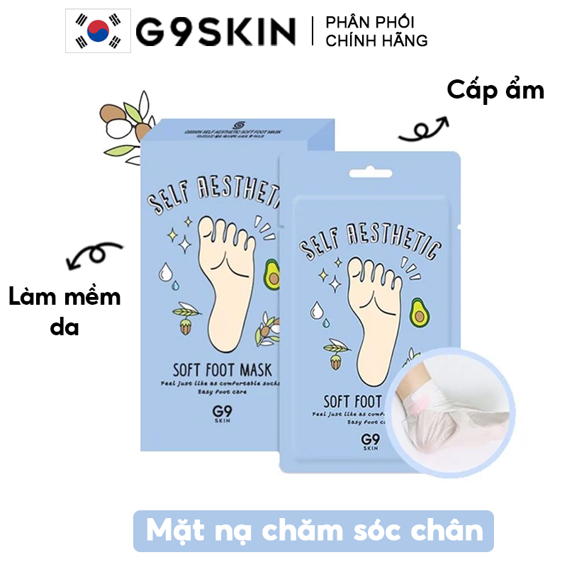 Mặt Nạ G9Skin Chăm Sóc Da Chân Cho Đôi Chân Mềm Mại Self Aesthetic Soft Foot Mask