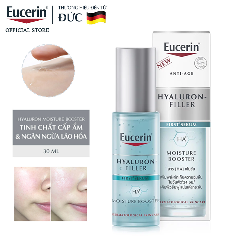 Serum Eucerin Tinh Chất Dưỡng Cấp Ẩm Ngăn Ngừa Lão Hóa Eucerin Anti-age Hyaluron-filler First Serum HA Moisture Booster 30ml