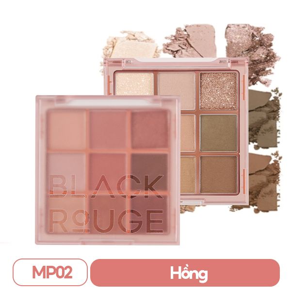 Bảng Phấn Mắt 9 Ô Xinh Xắn Black Rouge Colordation Mood Palette